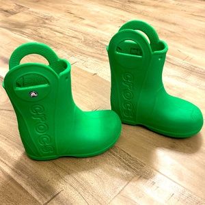 Kids’ Handle It Crocs Rain Boot | Grass Green